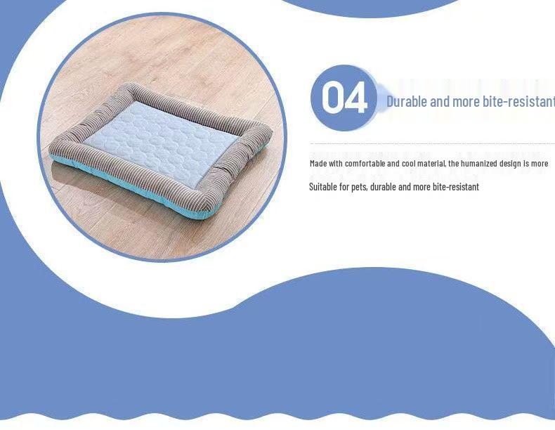 Pet Cooling Mat for Cats & Dogs - Autumn/Winter Bed with Ice Silk for Small to Medium Pets