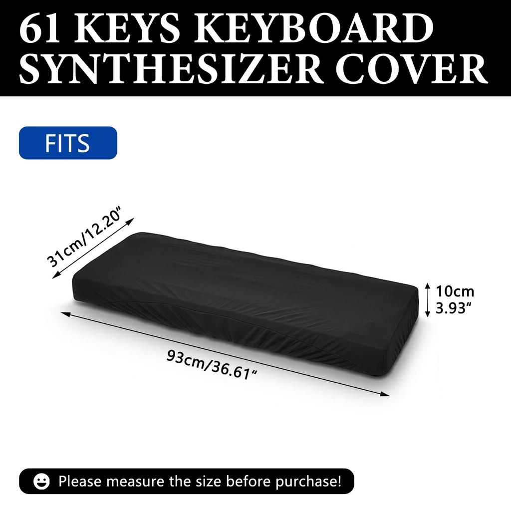 Musiin Piano Keyboard Dust Compatible with Yamaha MODX6 Premium Chinlon Soft Touch Fit Design 61-Key Cover, 61, YPT-280, YPT-270, PSR-E273, PSR-E360
