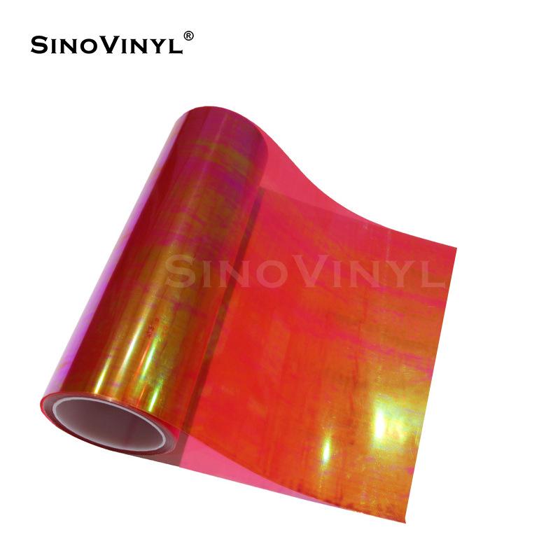Chameleon Color-Changing Headlight & Taillight Film Sticker красный