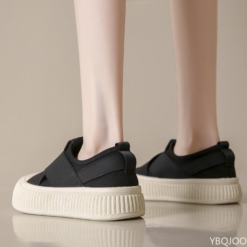 Fashion Women's casual shoes summer new breathable round toe cute comfortable versatile simple thick soled sponge cake shoes