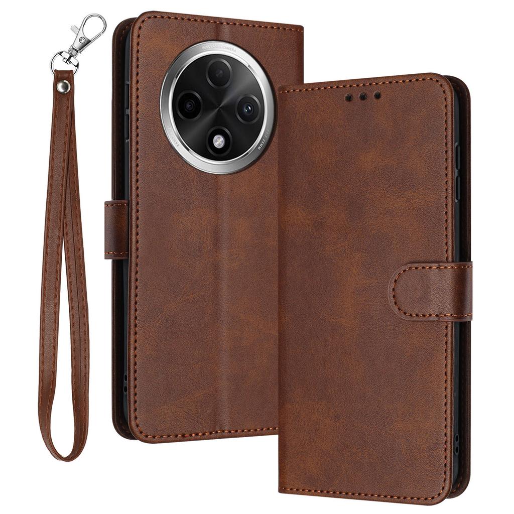 For Oppo A2 Pro 5G/A3 Pro (China) 5G Case Calf Texture PU Leather Stand Wallet Phone Cover