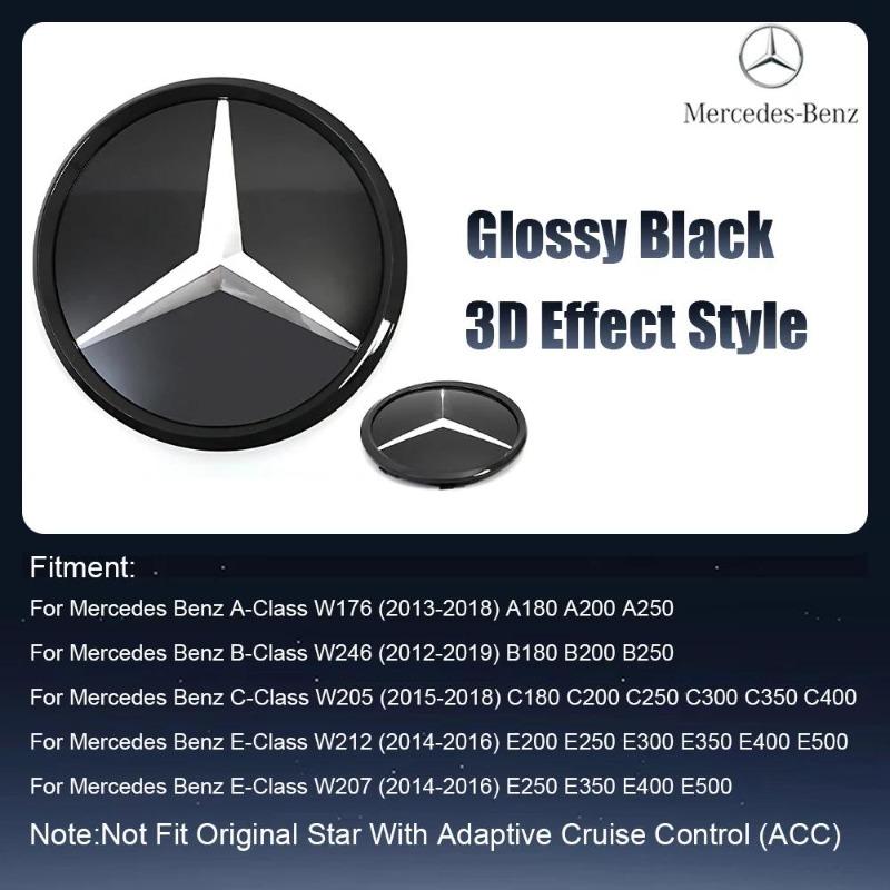1pcs Front Grill  Star Emblems For Mercedes Benz W176 W205A B C E S R SL ML GL GLA GLK-Class