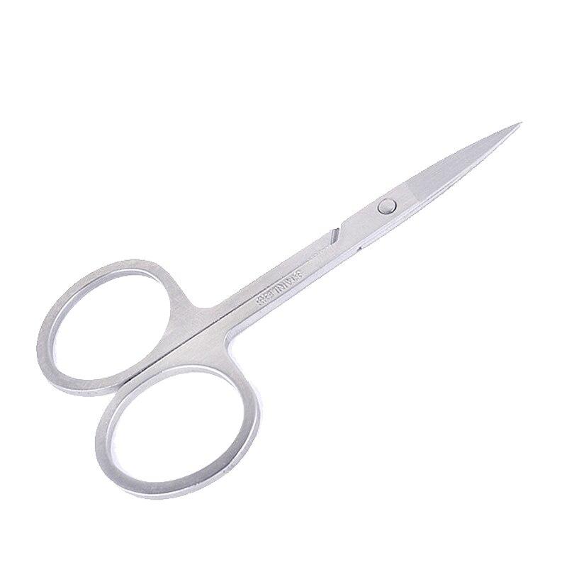 1 Pcs Professional Stainles Nails Eyebrow Nose Eyelash Cuticle Trimmer Epilator Scissor Manicure Tool Curved Pedicure Scissors