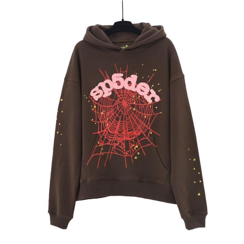 Hanorac Sp5der Bărbați Supradimensionat Bumbac Pulover Cu Design Imprimat Puff Stil Streetwear Hip Hop