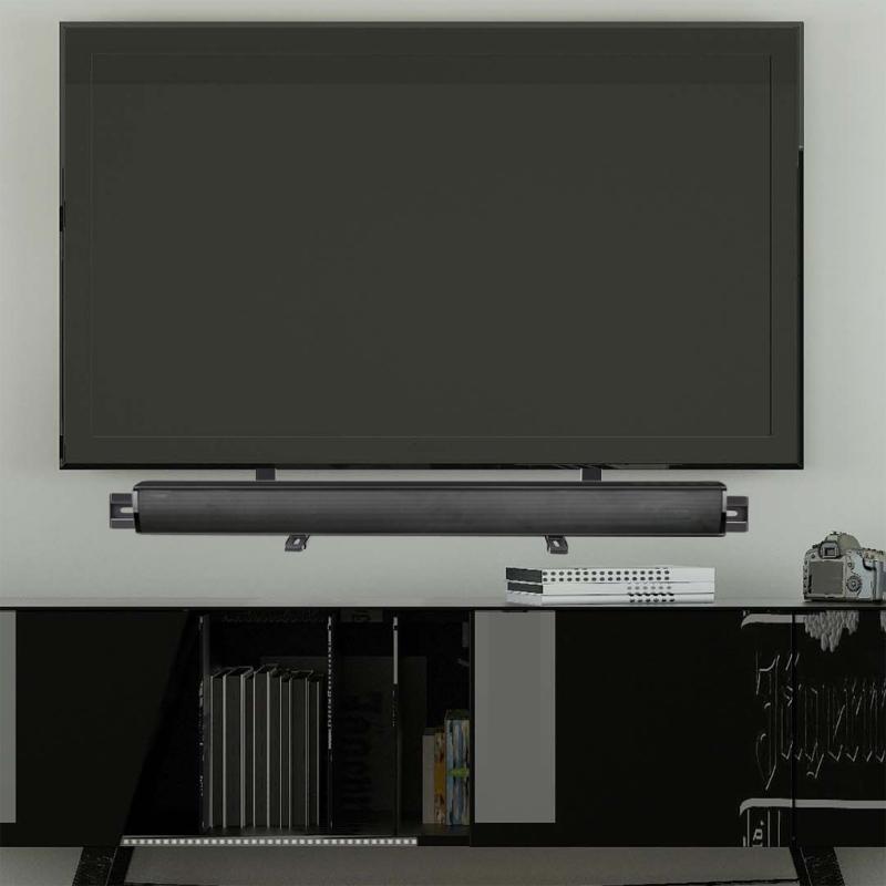 Adjustable TV Soundbar Bracket Made Of Steel for VESA 800x400mm TVs Easy Installation Mounting Bracket Heavy Duty