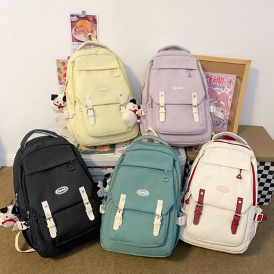 New Korean Version Schoolbag Large Capacity Junior High School Student Backpack Japanese Sweet Soft Girl Girl Backpack