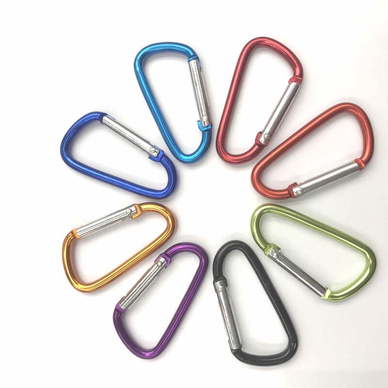 Heavy-Duty #6 D-Shape Aluminum Carabiner (13-Pack)