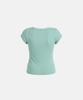 BADBLOOD Loyal Cross Lace Neck 1/2 Henley T-Shirt - Mint