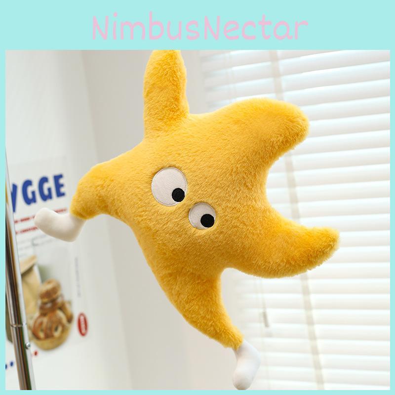 Star Plush Pillow With Running Posture Design For Kids Bed Headboard Decor