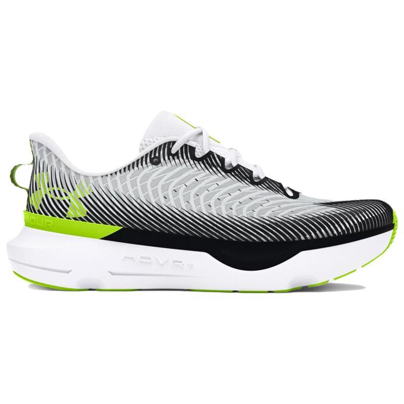 Under Armour Infinite Pro Slip Resistant, Abrasion Resistant, Breathable Low Top Running Shoes Men's White Black Sneakers 3027190-103