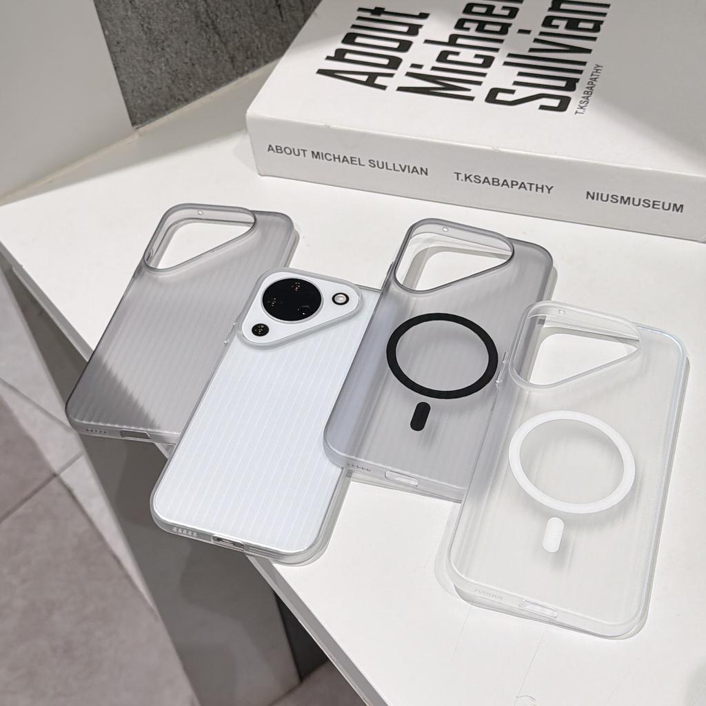 Suitable for Huawei Pura11ProMax Corrugated Ice Mist Magnetic Mobile Phone Case Mate11 Skin Stripe PC Hard Sheath