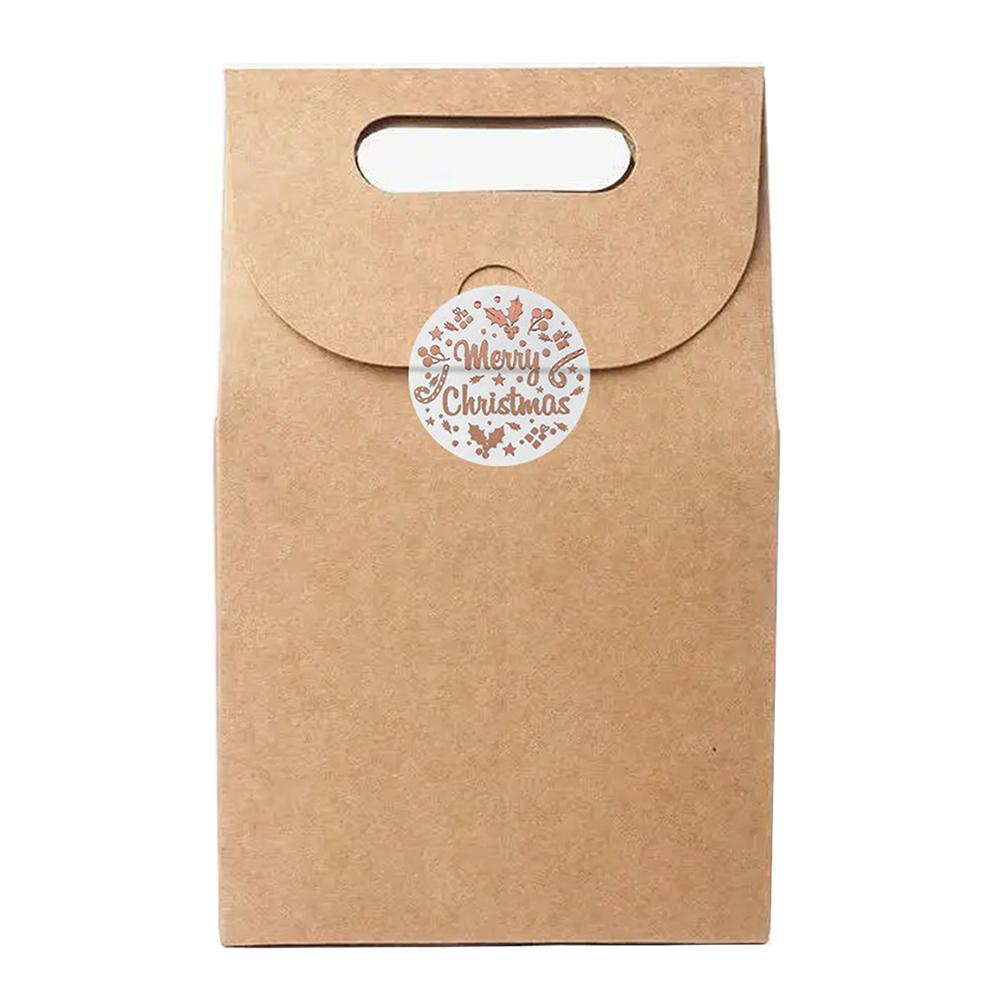 100-500Pcs High-Quality Rose High-Quality Gold High-Quality Merry High-Quality Christmas High-Quality Stickers Self-Adhesive High-Quality Holiday