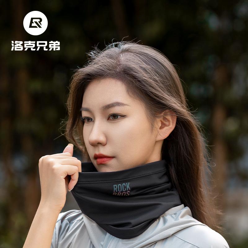 Rock Brothers Cycling Face Mask Fall/Winter Windproof Warm Breathable Fleece Neck Warmer for Men and Women—Outdoor Gear