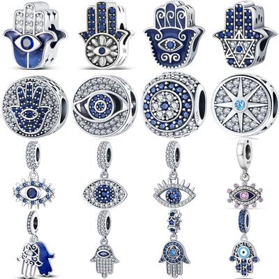 Copper Classic Devil'S Eye Series Charms Beads Fit Original Fine Braceletsdiy Jewelry Gift Accessory