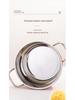 Orange Stainless Steel Double-Layer Steamer and Cooking Pot with Thickened Composite Steel for Induction Cookers