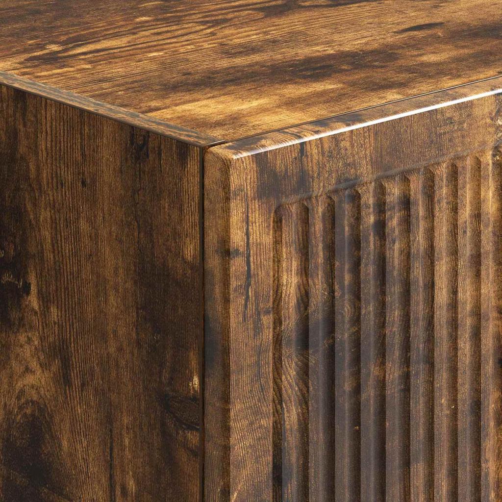Cabinet Set 2 pcs Smoked Oak 34.5 x 33 x 90 cm