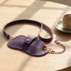 Hanging Neck PU Leather Glasses Bag Sunglasses Pouch Sunglasses Eyeglass Bag  Outdoor