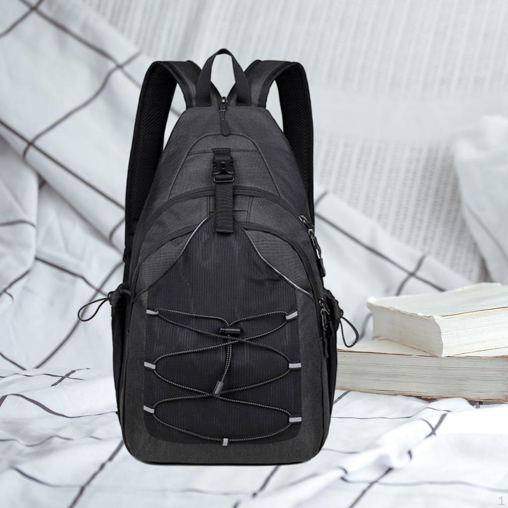 Männer Rucksack Brust Tasche Casual Sport Schulter für Gym Camping Radfahren