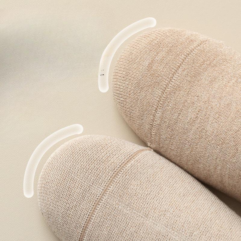 Wool Socks for Women, Thickened with Fleece, Warm and Super Soft, Autumn and Winter Double-needle Boneless Calf Socks