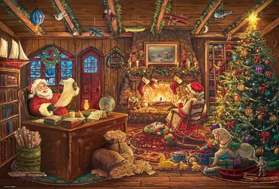 Beverly 1000-Teile-Puzzle „Nikolaus' Wunschliste“ (49 x 72 cm) 100-068 (Hergestellt in Japan)