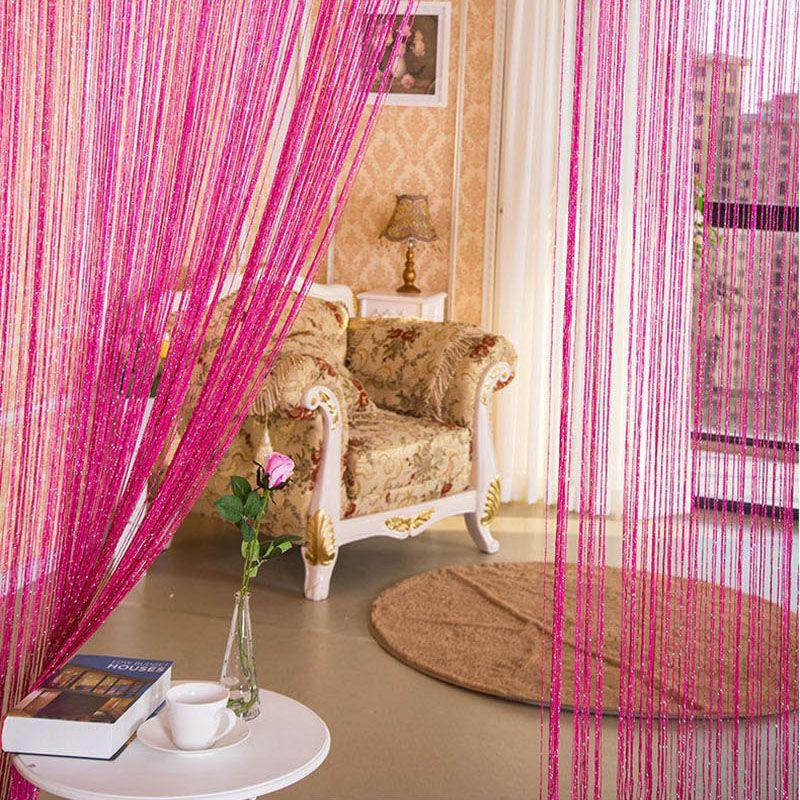 Premium Quality Glitter String Door Curtain Panels Ideal For Room Dividers And Fly Screens