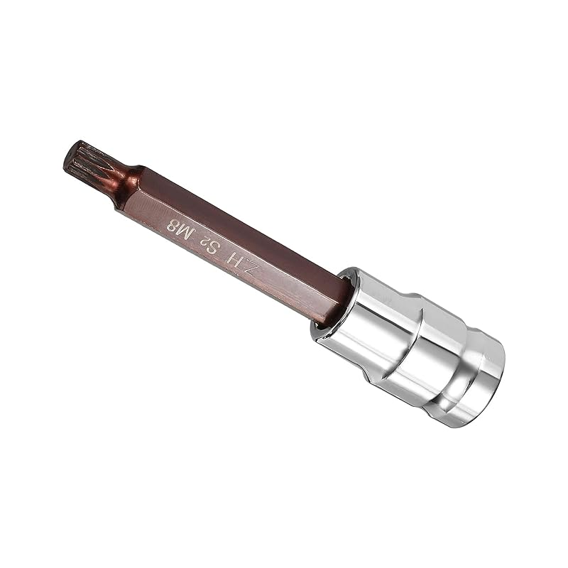 

CoCud triple square spline bit socket M8 bit 1/2 drive 4 long S2 alloy steel heat treated CR-V socket - (Application: For fastener applications)