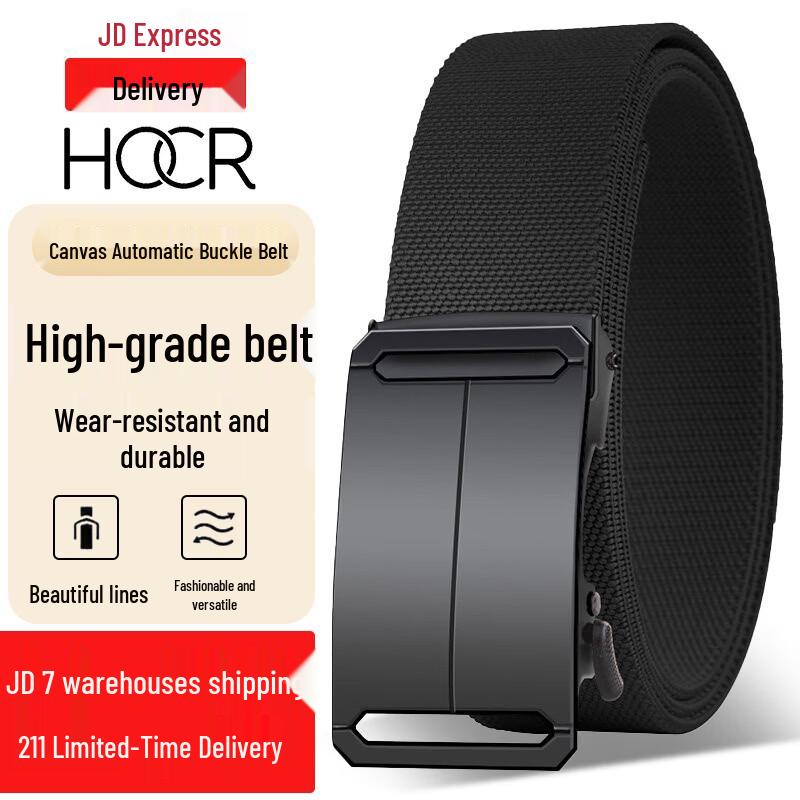 HOCR Men's Elastic Woven Canvas Belt