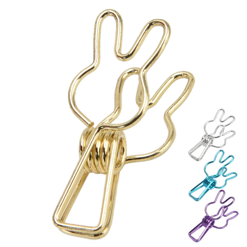 20 ks spony Víceúčelová multifunkční galvanizační spona z dutého kovu se silnou pružinou