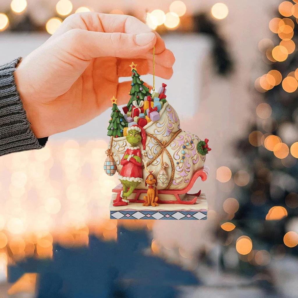 Christmas Tree Decorations - Funny Christmas Tree Ornaments - Funny Green Doll Christmas Pendant Ornaments Indoor Home Party Gifts