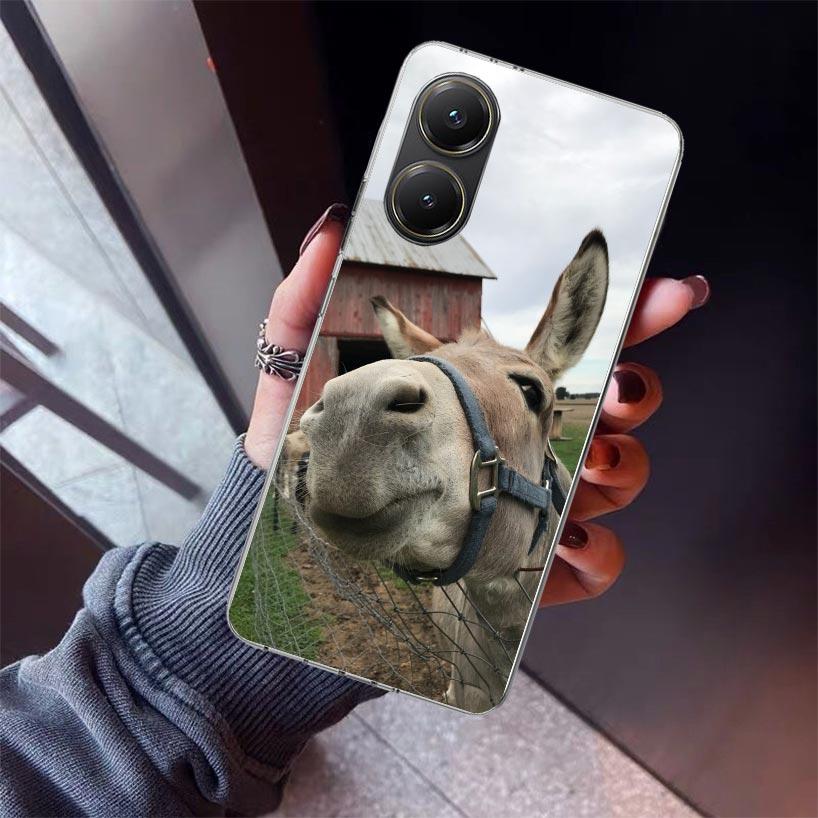 

Funny Donkey Phone Case For Xiaomi Poco X5 X6 X7 Pro F7 Ultra M7 Redmi 15C 15 13C 13 12C 12 10 10C 10A 9 9C 9T 9A Cover Poco X3 Xiaomi Poco X7