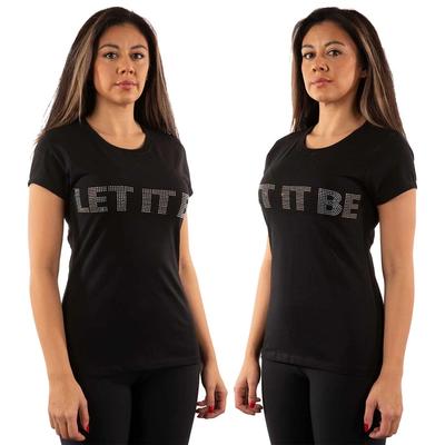 T-shirt da donna con decorazioni The Beatles: Let It Be UFFICIALE NUOVO