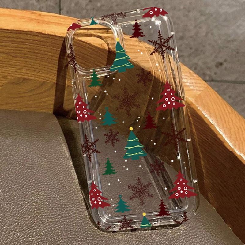 Luxury Cartoon Christmas Clear Case for  Mi 11 Lite 5G NE 14 13T 13 12T 12X 12 Poco X6 F5 X5 X3 Pro Soft Shockproof Cover