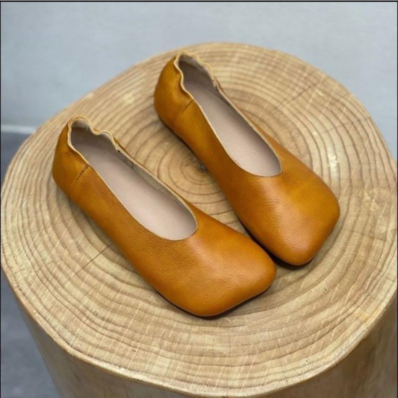 Women Flats  Spring Autumn Fashion Casual Solid Color Loafers Shoes Square Toe Lolita Shoes Sneakers