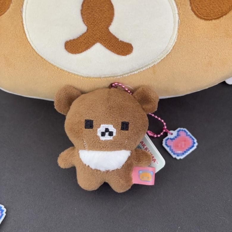 Rilakkuma Bear Plush Animal Bag Charm With Pp Cotton Filling For Kids And Collectors