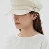 VARZAR VA Curved Studded Sailor Cap Cream