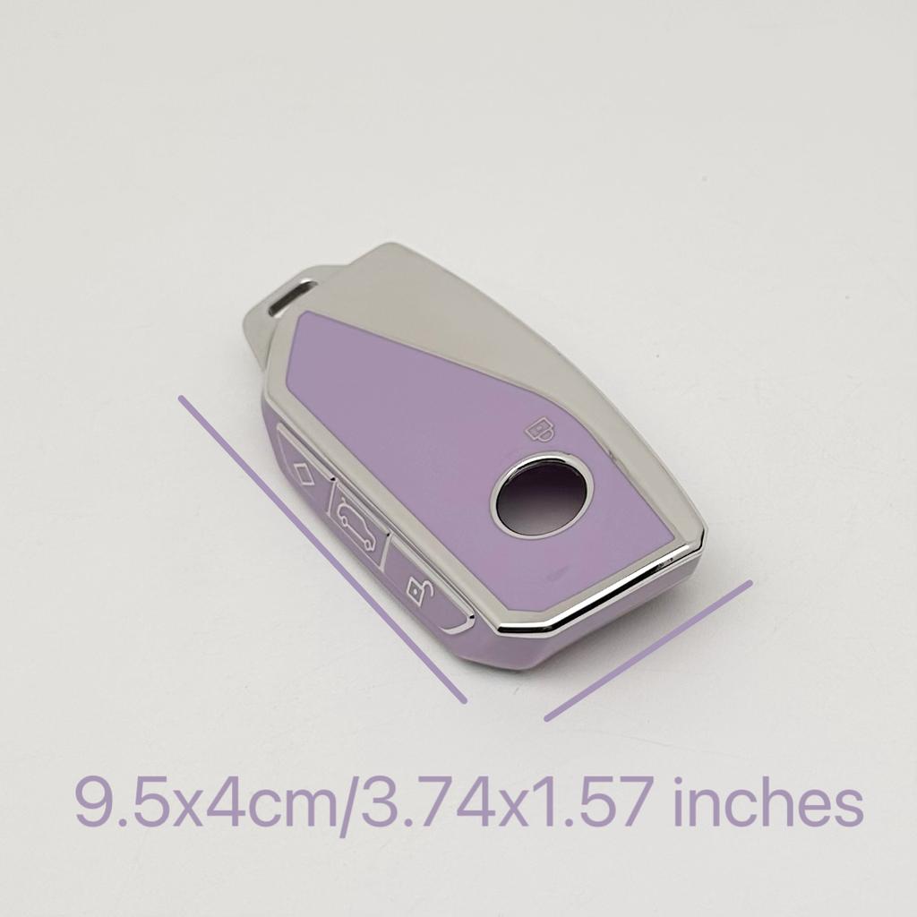 Key Fob Cover For Bmw New 5/7 Series 740I 760I X1 X5 X6 X7 Xm Ix Ix3 I5 I7 Key Shell Keychain Lanyard