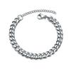 3/5/7mm Men Bracelets Stainless Steel Chain Bracelets Chunky Cuban Silver Color Link Chain Classic Punk Heavy Male Jewelry Gifts