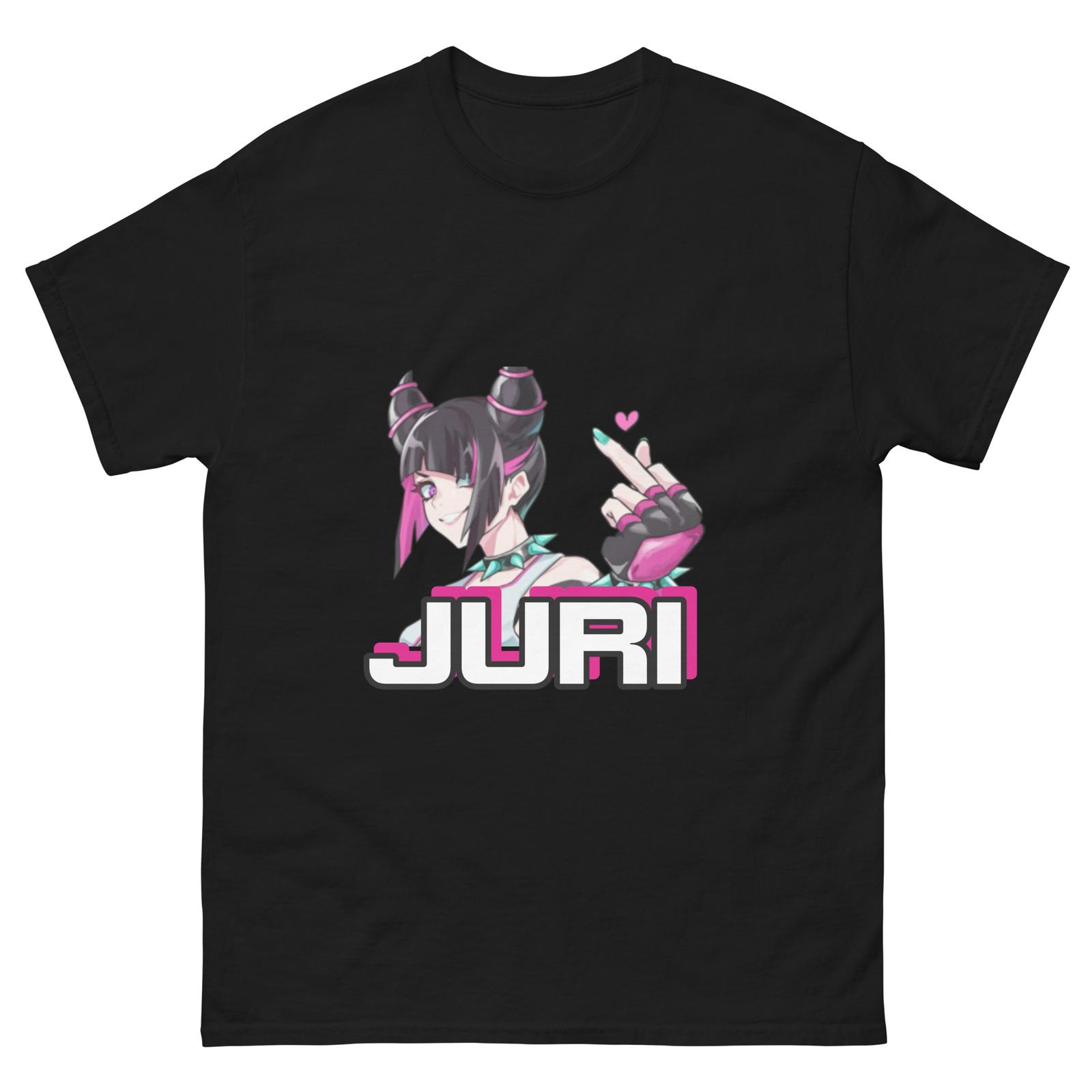 Unisex Juri Han Street Fighter Tee, Gamer Shirts, SF4 Bad Girl Juri T-Shirt Mens Womens Tees Top M