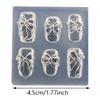 1Pcs Silicone Carving Mold 3D Bow Bowknot Shaped Mold Stamping Stencils Uv Gel Polish Art Mold