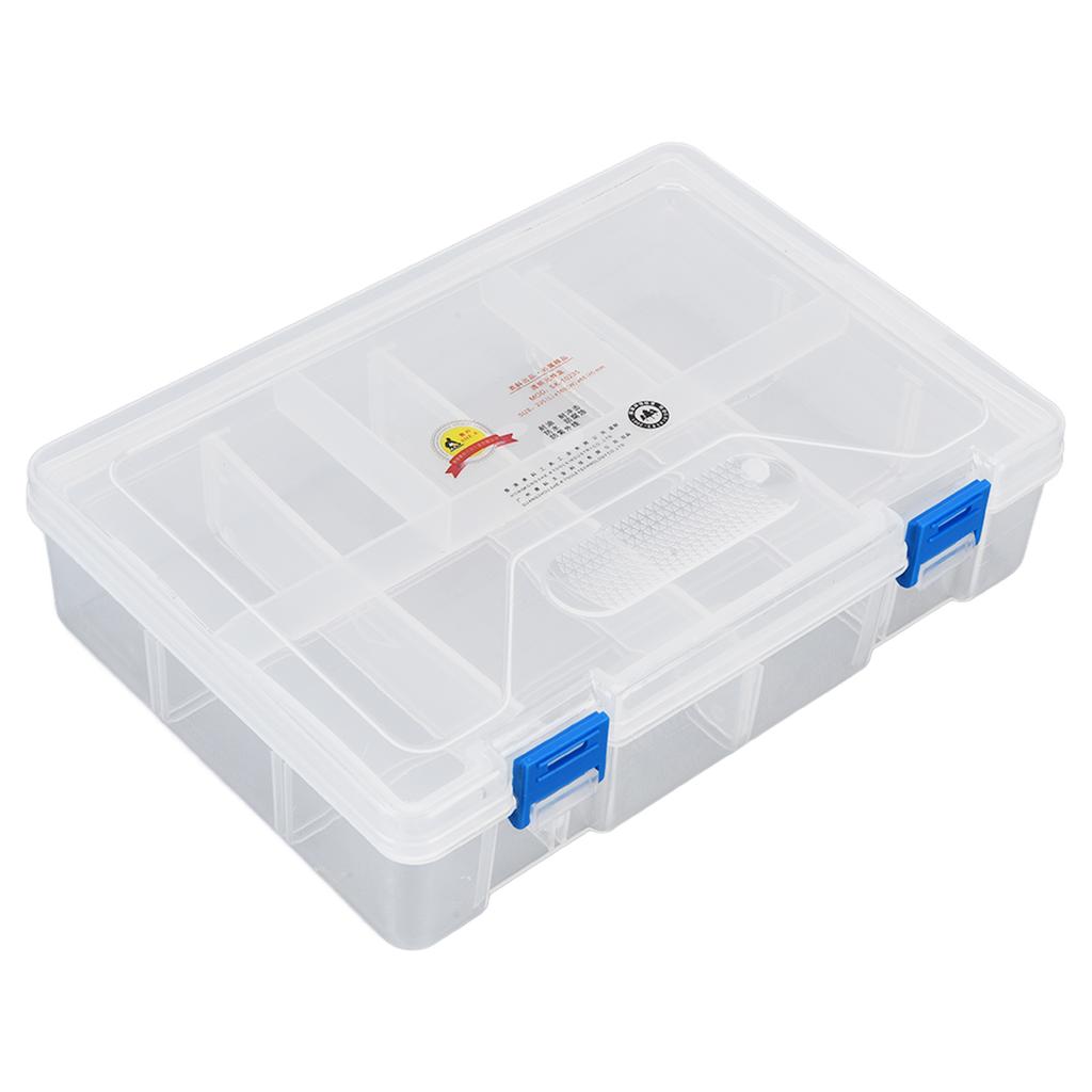 Component Storage Box Transparent Plastic Detachable Accessory Container for Earring Chip