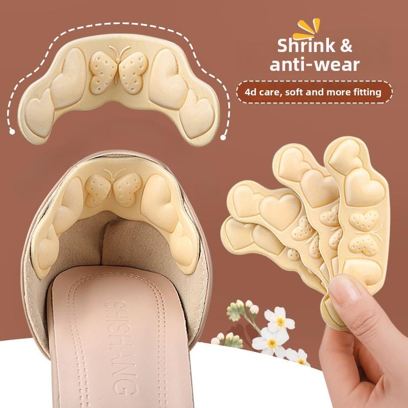 New Heel Sticker Anti-wear Foot Anti-heel Protection Heel Adjustment Shoe Size High Heel Sticker