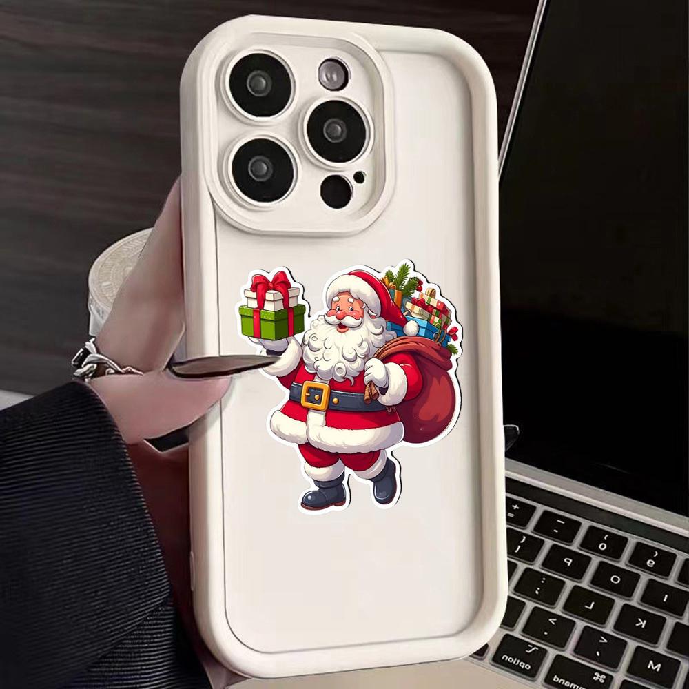 Ae120 Merry Christmas Santa Design Phone Cases for Xiaomi 14T 12 11 Lite 5G NE Redmi 13 14C 9C 9A A3 Note 12 Pro 11s Angel Eye Ladder Protective Cover