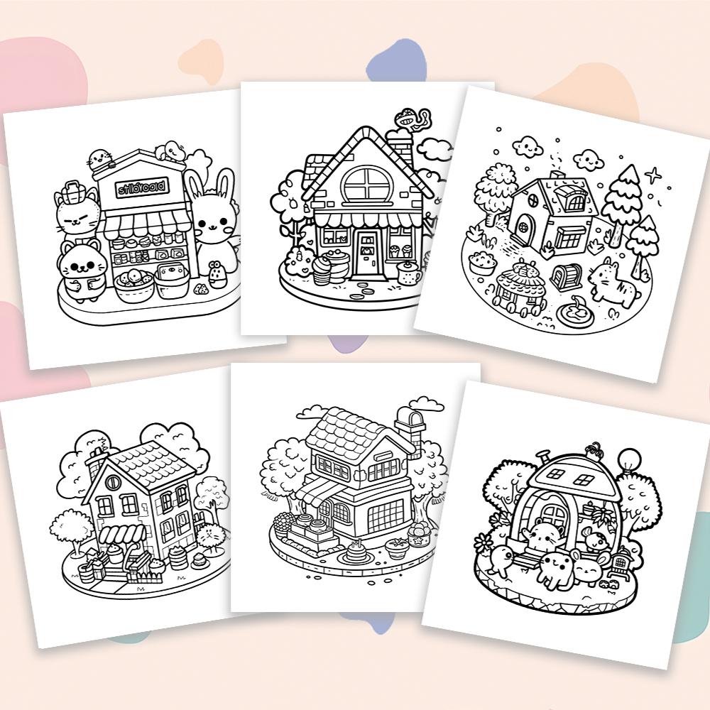 Carte de colorat pentru adolescenți, 30 de modele diferite, 8,3x 8,3 inci hârtie groasă de 100gsm, potrivită pentru eliberare emoțională, cadouri de sărbători