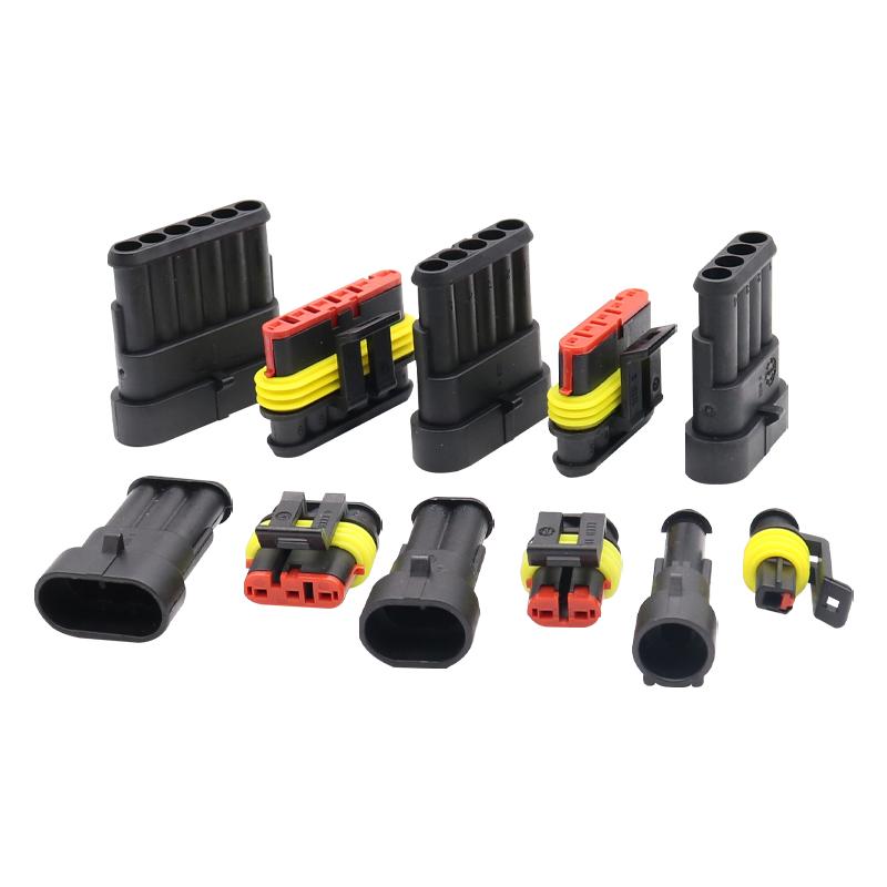 Waterproof Car Connector AMP Plug Socket with Wire – HID Male & Female