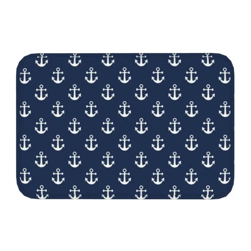 Nautischer Kompass Fußmatte Anker Ruder Gedruckt Kleiner Teppich Rutschfest Wasserabsorbierend Badezimmer Küche Fußmatte Heimdekoration