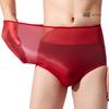 Oil Shiny Underwear For Men Sexy Transparent Smooth Underpants Ultra Thin Briefs Panties 5D Stocking Knicker Gay Erotic Lingerie