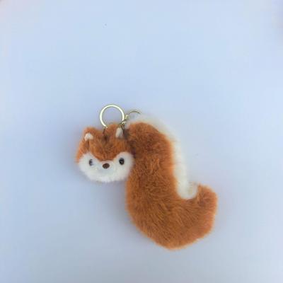Grauer Waschbär Plüsch Schlüsselanhänger Bär Eichhörnchen Puppe Spielzeug Anhänger