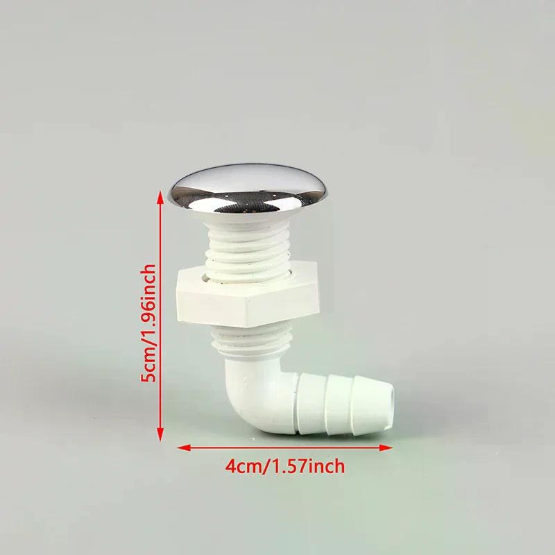Hot Tub Air Jet Air Nozzle Chrome-plated Surface Non-metallic White Base Massage Bathtub Spa Accessories
