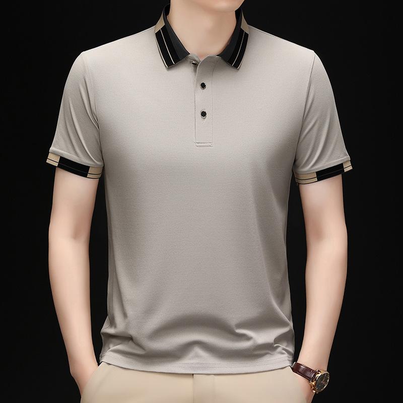 Drive Dnu Solid Color Lapel T-Shirt Medium Polo Shirt High Sense