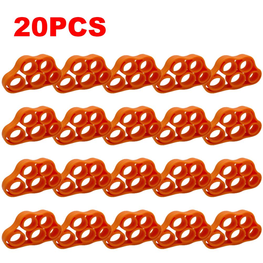10-40PCS Silicone Finger Gripper 5 Fingers Strengthener Trainer Elastic Wrist Stretcher Finger Expander For Fitness Training New